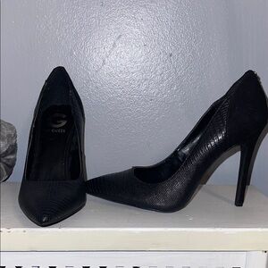 Guess Textured Black Women's Heels
